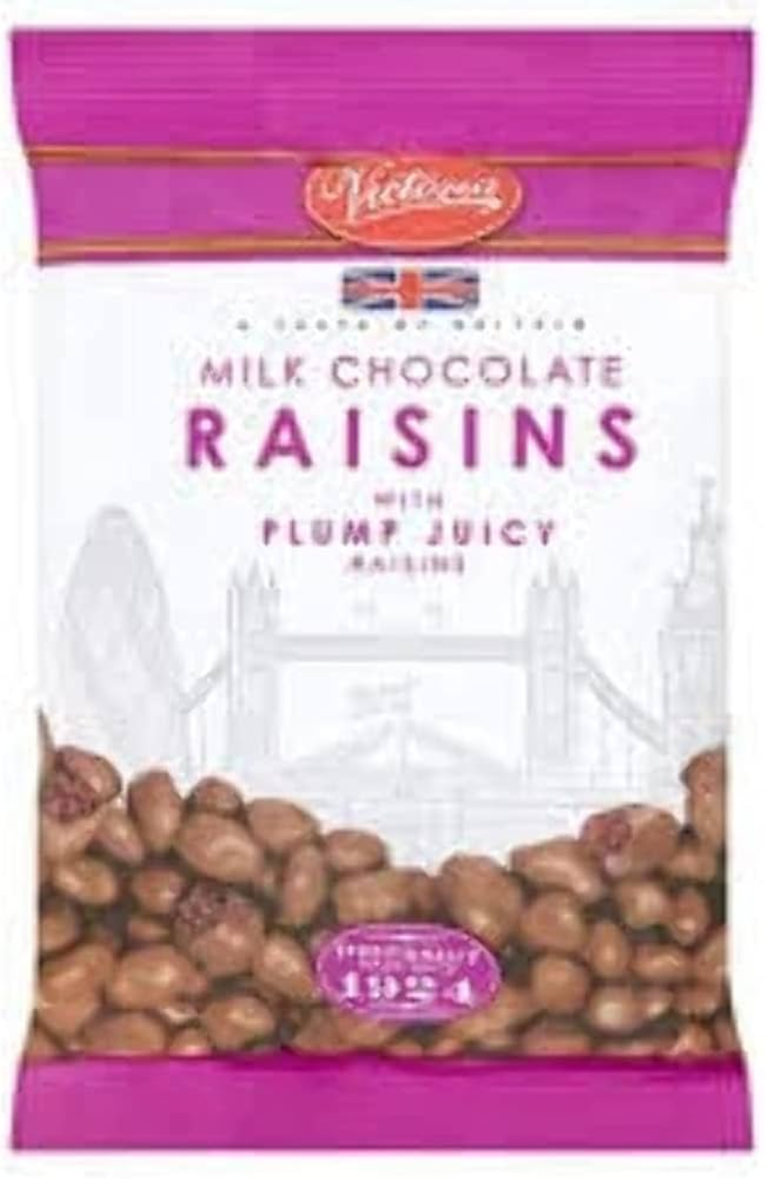VICTORIA MILK CHOCOLATE RAISINS 175G